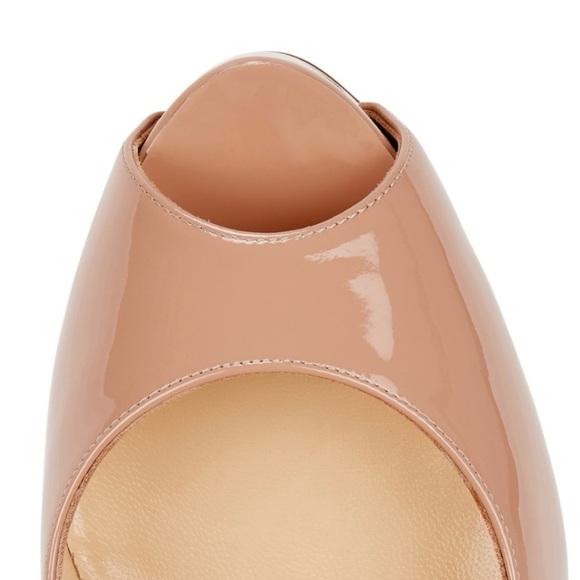 Christian Louboutin New prive 120 mm platform pumps Color Tan size 37 - Picture 6 of 15
